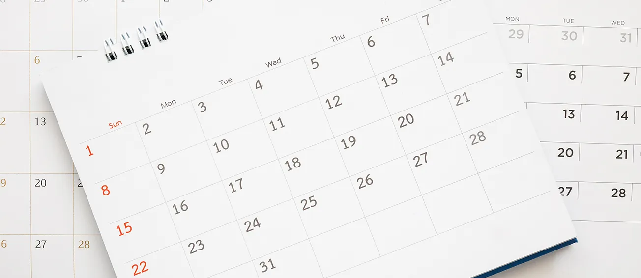Oversikt bestilt time i kalender.