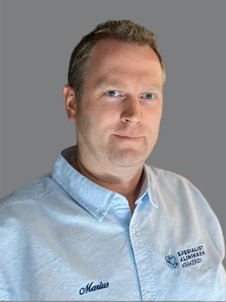 Marius Lunde Fredriksen, fysioterapeut.